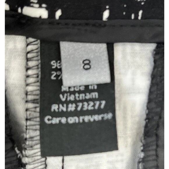 Apt. 9 Women's/Misses Size 8 Black And White Checkered Pattern Crop Pants - Picture 4 of 5